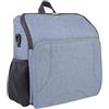 HEYOUTH Rialzo Sedia Bambini, Seggiolone Pappa Portatile e Pieghevole, Seggiolone da Viaggio, Facile da Pulire, Stabile, con Cinghie Regolabili per il Tavolo da Pranzo (Grigio bluastro)