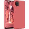 EAZY CASE - Custodia in silicone per Galaxy A12 Custodia morbida protettiva con protezione della fotocamera Protezione sottile Premium Cover TPU Telefono Bumper in Rosso Chiaro