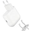 joonnair 45 W Caricatore USB C con Cavo Type-C da 1,5 M per Google Pixel, alimentatore USB C PD 3.0 per ricarica rapida per Google pixel iPhone, Samsung, Xiaomi, Huawei, OPPO
