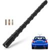 HENGBIRD Antenna Auto 18cm Universale Corta - Ricezione FM/AM/DAB Stabile, Antenna da Tetto Radio con Adattatori M4 M5 M6 - Installazione Semplice Senza Attrezzi, Antiruggine e Resistente ai Raggi UV