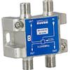 CABLEPELADO Distributore di 3 uscite, Distributore 3 uscite, Distributore Serie Classe A, 5-230 MHz, Adatto per Bande di frequenza Dab, FI, FM, UHF, VHF, Include 4 connettori F, 3 uscite