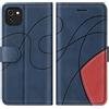 KKEIKO Cover Compatibile con Galaxy A03, Custodia in PU Pelle per Samsung Galaxy A03, Portafoglio Cover a Libro con Slot per Carte, Blu
