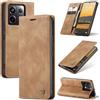 Ottcooed Cover per Xiaomi Redmi Note 13 Pro 5G Custodia, Cover Pellicola a Libro Portafoglio in Pelle Porta Carte Protettiva Slot per Scheda Flip Case Wallet Case con Redmi Note 13 Pro 5G, Marrone