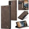 Ottcooed Cover per Samsung Galaxy A56 5G Custodia, Cover Pellicola a Libro Portafoglio in Pelle Porta Carte Protettiva Slot per Scheda Flip Case Wallet Case con Samsung Galaxy A56 5G, Caffè