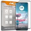 Pellicola In Vetro Temperato Per Motorola Edge S - Durezza 9H, Trasparente, Anti Graffio E Anti Impronta - Copertura Completa, Colore Nero - 2