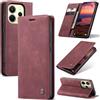 Ottcooed Cover per Xiaomi Redmi Note 14 4G Custodia, Cover Pellicola a Libro Portafoglio in Pelle Porta Carte Protettiva Slot per Scheda Flip Case Wallet Case con Xiaomi Redmi Note 14 4G, Rosso vino