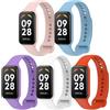 CHULN 5 Pezzis Cinturini Compatibile con Xiaomi Smart Band 8 Active e Redmi Smart Band 2, Cinturino in Silicone Morbido di Ricambio Sportivo Regolabile per Xiaomi Smart Band 8 Active.