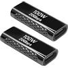 QIANRENON USB3.2 C femmina a femmina Adattatore Accoppiatore 20Gbps USB3.2 Type C femmina a femmina Connettori Estensore, Supporta PD100W, 8K audio/video, zinco lega, nero lucido, 2Pcs