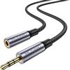 MOSWAG Cavo adattatore di connessione audio da 2,5 mm maschio a 3,5 mm femmina, da 2,5 mm maschio a 3,5 mm femmina stereo per maschio bilanciato a spina femmina stereo Adattatore connettore