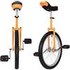 uyoyous Monociclo 20 pollici Unicycle Balance Training Monociclo regolabile in altezza per adulti, bambini, principianti e professionisti, unisex, giallo
