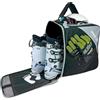 Driver13 borsa per scarponi/scarpe da sci con scomparto casco (bootbag) per scarpe da sci e boots snowboard (nero/grigio)
