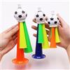 OHAANYY Set di 3 Vuvuzela Professionali per Tifosi, 3 Misure (S/M/L) con Corda, in plastica di Alta qualità. per Adulti (14+). Ideale per Coppa del Mondo, stadi ed Eventi Sportivi.