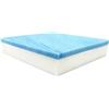 FoamRush Cuscino quadrato in memory foam in gel fresco 15,2 x 61 x 61 cm, fermezza media (cuscino per sedia, quadrato in schiuma, sedie per sala da pranzo, divano, cuscino per