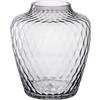 Leonardo Home Vaso Giulia - 1 pezzo - Vaso per fiori in vetro grigio - Diametro 8,5 cm - Elegante vaso con effetto tattile - Vaso in vetro per bouquet creativi - Design senza tempo - Altezza 20 cm