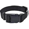 AITODOS TA AiTodos® Collare Cani - Nero, Nylon, Regolabile, Traspirante, Resistente ai Morsi, Collare per Cani Circonferenza del collo Consigliata: 35-54 cm, Larghezza: 2,5 cm