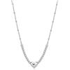 S'Agapõ Collana Girocollo Donna, Collana Donna in Acciaio con Simbolo Cuore | Collezione Stellar - SSE10