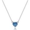 S'Agapõ Collana Girocollo Donna, Collana Donna in Acciaio e Zirconi con Simbolo Cuore | Collezione Dazzly - SDZ59
