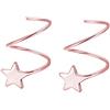 SLUYNZ Orecchini a forma di stella in argento Sterling 925 per donne, adolescenti e ragazze, Argento sterling, Nessuna pietra preziosa