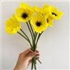 OUKEYI Fiori Artificiali Finti di Papavero, 10 pezzi Fiori Artificiali di Papavero in Seta Finta, Fiori Finti in Latex PU che Non Sbiadiscono per Centrotavola da Cucina Matrimonio Vacanza Bouquet da Sposa