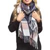 A2Z Donna Sciarpa Invernale Largo Quadri Nappe Morbido Imitazione Cashmere