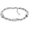 Tommy Hilfiger Jewelry Braccialetto a Catena da Donna in Acciaio Inossidabile - Disponibile in versione Oro o Argento