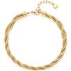 Jewels by Leonardo, bracciale Sue, in acciaio inox dorato, effetto cordoncino, lunghezza 19,5 - 22,5 cm - Gioielli regalo per donne - 024838, Eine Grösse, Acciaio inossidabile, Nessuna pietra preziosa