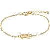 LUXENTER Bracciale finito oro giallo 18k - Alphabet