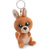 NICI Glubschis, Kanni-Manni 63042 - Portachiavi con Peluche a Forma di Canguro, da attaccare allo Zaino o alla Borsa, per Grandi e piccini, 9 cm, Marrone