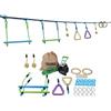 Trelines Treline - Set avventura Ninja 10 metri, Set da arrampicata per bambini dai 5 anni in su