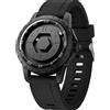 EUTOUR Orologio Magnetico da Uomo Cuscinetto a Sfera Moda Semplice Nessun Vetro Quarzo Orologi da Polso da Uomo 42mm Cinturino in Silicone Nero