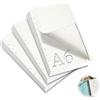 mawmuaw 3 Confezioni Fogli A6 con Buchi 180 Ricarica Carta Bianchi 6 Fori A6 Ricariche per Fogli Formato Planner Inserti di Carta per Raccoglitore ad Anelli Ricarica Agenda Schizzi Pittura