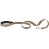 Ferplast Guinzaglio per Cani Daytona Deluxe, Guinzaglio per Cani Taglia Grande in Nylon, 120 cm. Riflettente con Impugnatura Imbottita, Moschettone in Metallo e Porta Sacchetti Igenici. Marrone-Nero