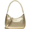 Michael Kors Jet Set Travel Extra-Small Metallic Convertible Crossbody Pale gold