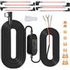 WOLFANG Kit di cavi hardwire, compatibile con telecamere da cruscotto WD02/WD03/WD04/WD05/iD100N/iD220/iD240, cavo nascosto per un'installazione ordinata, facile da installare, limitatore di tensione