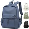 WEPLAN Zaino Scuola Media Superiore Ragazza Ragazzo, Zaino Università Lavoro Donna Uomo, Zainetto Porta PC 14 Pollici Impermeabile, Zaini Scuola Casual Donna Backpack,F4-Blu-Viola