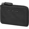 STILORD Keyon Elegante Portachiavi Uomo e Donna Pelle Vera - Mini Portafoglio Anelli Portachiavi con Cerniera Borsa per Chiavi con Zip - Portamonete per carte e monete Colore:nero