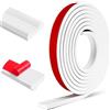 LSGCQ Modanature adesive per pareti flessibili modanature decorative per soffitti cornice specchio decorazione parete (30mm×3m, Bianco)