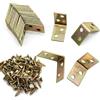 ATB-Foger 20 pezzi giallo zincato angolo staffe 90 gradi connettore angolare supporto scaffale con viti utilizzato per l'installazione del supporto scaffale (25 x 25 15 mm)