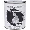 NICOLA VERNICI Smalto Acrilico a Base di Acqua, Per Interni ed Esterni, Made in Italy, Nero Puro Satinato - Formato 1 lt