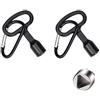 SVOCK 2PCS Chiave Triangolare, Chiave Triangolare Contatore con Moschettone, Chiave Contatore Enel Multifunzione per Bidoni Della Spazzatura, Radiatori, Armadi Elettrici