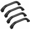 BOZONLI Maniglie per Mobili da Cucina, 4 Pezzi Maniglia in Lega di Zinco per Armadio da Cucina Guardaroba, Distanza Fori 64 mm (Nero)