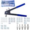 COEWUR 106 Pezzi Kit Rivettatrice Pinza Pistola Manuale Professionale Pinza per Rivetti Kit con 5pcs Mandrini M3 M4 M5 M6 M8 e 100pcs Rivetti Inserti Filetti per Riparazione Auto Mobili