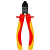 ingdaum® Pinza VDE per elettricisti - Isolata 1000 V e testata VDE - Certificata GS secondo DIN EN IEC 60900 - Acciaio cromo vanadio (Tronchese laterale 6)