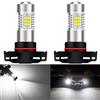 KATUR 5202 5201 LED Fendinebbia Lampadine Max 80W 2000 Lumen 6500K Xenon Bianco con proiettore per Guida luci di Marcia Diurna DRL o fendinebbia, 12V -24V (Confezione da 2)