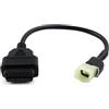 Dezanyc 4pin obd cavo moto per Honda 4 pin a 16pin obd2 compatibile con CBR1000RR/CBR600RR/VFR 800/CRF1000/CB1100/NC750 dal 2017 Funziona con adattatore diagnostico Honda Motor Motarrad