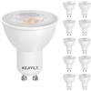 KEJIYILT Confezione da 10 lampadine LED GU10, 7W equivalenti a una lampada alogena da 65W, 650LM, fascio largo 40°, faretto MR16, dimmerabile, per faretti da incasso, luci di pista, downlig (4000K)