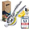 kjøk Premium Spremiagrumi manuale - spremi limone, lime e arance piccole in lega di zinco cromata - succo senza semi e senza sforzo, lavabile in lavastoviglie - per cucina, bar e cocktail