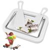 Casenly Gelato istantaneo, Rolled Ice Cream Maker con 2 Spatole, Piastra Fredda Per Gelato Ice Cream Rolls machine, Per la Preparazione di Yogurt Congelato, Gelato, Frutta, Frullati