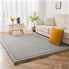 BYBYME Tappetino per gattonare in velluto per bambini, spessore extra 3 cm e morbido tappetino da gioco, come tappeto per cameretta dei bambini, tappeto da gioco per gattonare (grigio, 150 x 200 cm)