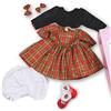ZIYIUI Vestiti Bambole Reborn Vestiti Bambole Reborn 55 cm Femmina,Adatto per 55cm-60cm Bambole Reborn Femmina Neonato, Vestiti Adatto a 22 pollici - 24 pollici Reborn Doll Abito nero Royal Girl